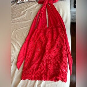 Sexy red dress